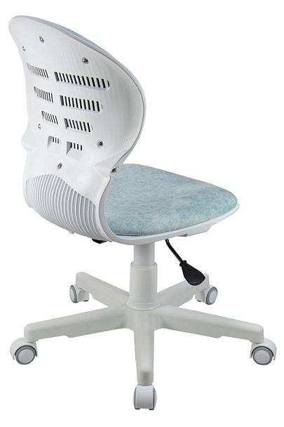 Кресло 1139 FW PL White велюр Bliss 10 голубой - Вид 4