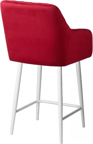 Комплект полубарных поворотных кресел Барли К, Confetti bordo/белый, 4 шт. - Вид 5