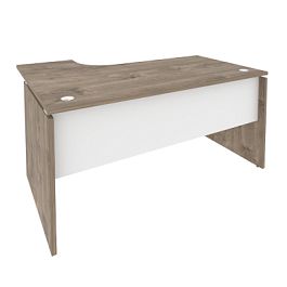 Onix Стол эргономичный правый O.SA-4 (R) Тиквуд темный/Белый бриллиант 1580*1180*750 (800/460) - Фото предпросмотра