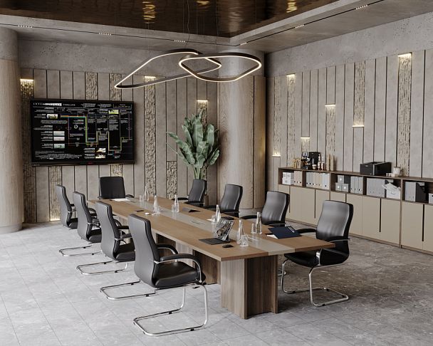 Брифинг-приставка Artwood 140x80x75 дуб капучино - Вид 11