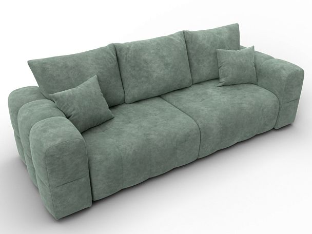 Диван прямой Лига-110 НПБ Велюр зеленый - Вид 6