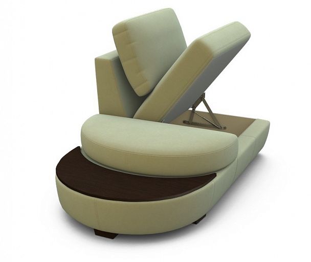 Кресло "Сицилия" терминальное левое с ящиком - Вид 1