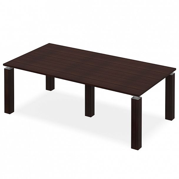 Стол для переговоров "Дипломат" ПК-ДП-СТГ200х100/А-В1-134 венге - Вид 1