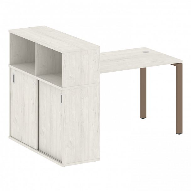 Рабочая станция "Metal System" БП.РС-СШК-3.2 дуб наварра/мокко - Вид 1