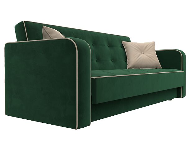 Диван-книжка Тур Велюр зеленый - Вид 3