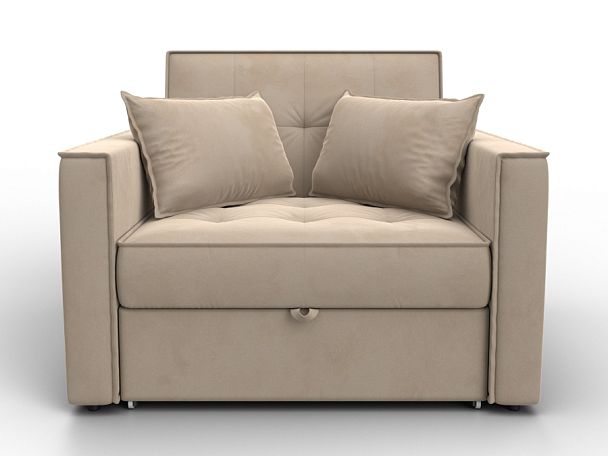 Кресло-кровать Лига-104 (80) Велюр бежевый - Вид 2