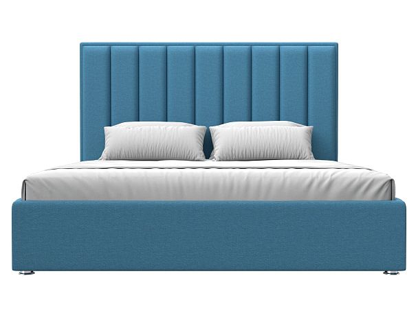 Кровать интерьерная Афродита 180 Рогожка голубой - Вид 2