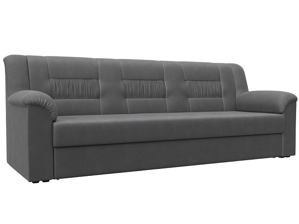 Диван прямой Карелия Искусственная замша серый - Вид 1