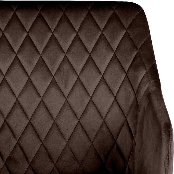 Комплект полубарных поворотных кресел Барли К, Confetti coffee/черный, 4 шт. - Вид 8