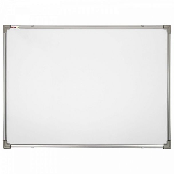Доска магнитно-маркерная 60х90 см, металлическая рамка, STAFF ECO, 238137 - Вид 1