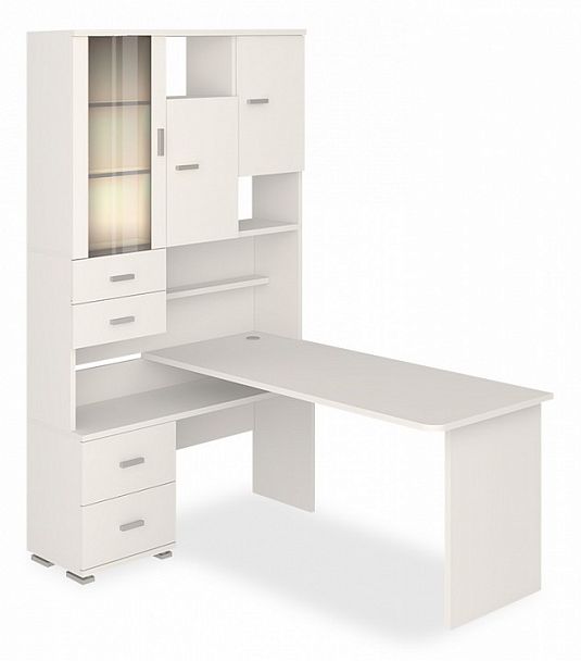 Стол компьютерный Домино СР-620-160 Белый левый - Вид 1