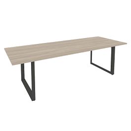 Onix Direct Стол переговорный на О-образном м/к O.MO-PRG-25 Дуб аттик/Антрацит металл 2580*980*750 - Фото предпросмотра