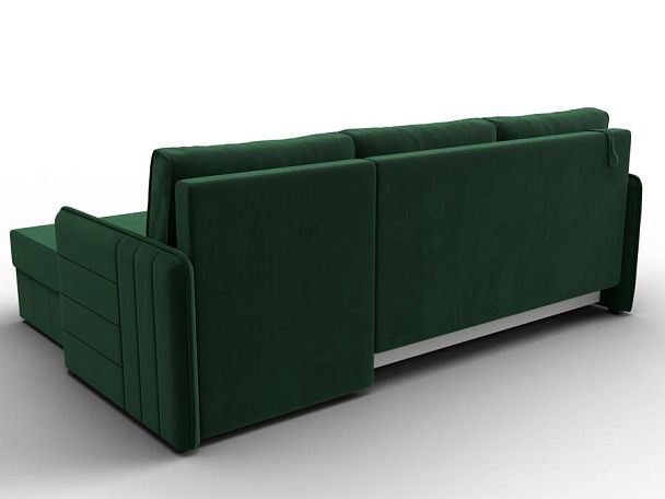 Диван угловой Слим угол универсальный Велюр зеленый - Вид 5