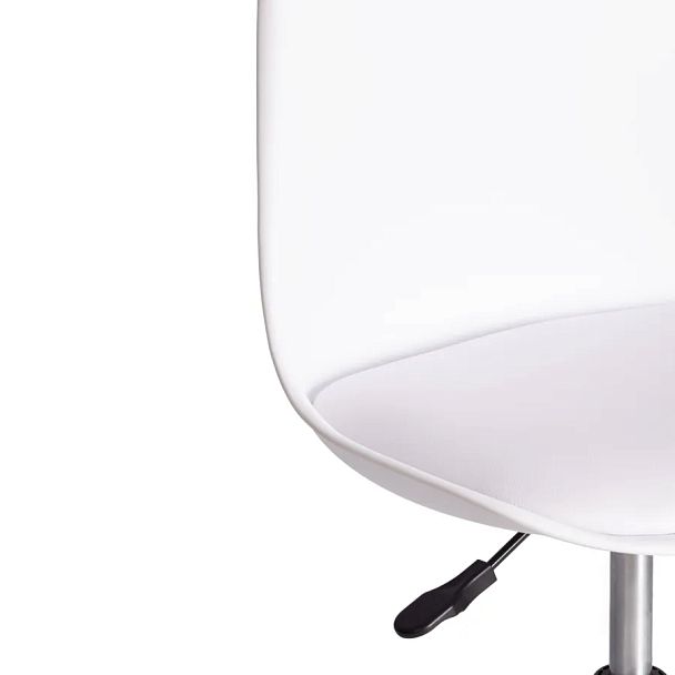 Офисное кресло Тулип/Tulip (мод.106-1), металл/пластик/PU, White (белый) / Chrome (хром) - Вид 7