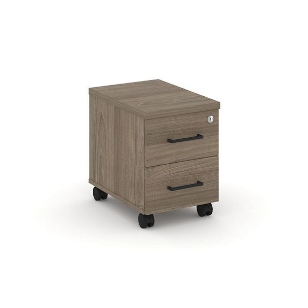 Стайл Проджект Тумба мобильная з/с ЛХДФ SN.TM-003 Вяз Благородный/Черный Ручки 320*460*437 - Вид 1