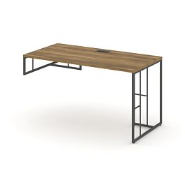 Rift Стол письменный для опорной тумбы левый RF.SPOT-015 (L) Сандал Янтарный/Металл Антрацит 1780*700*750 - Фото предпросмотра