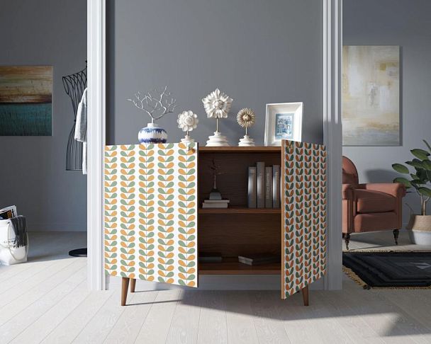 Комод с принтом 23 Berber две дверки арт BB04/Print_23 - Вид 2