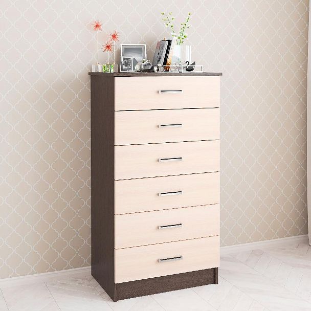 Комод Катрин 4 (620*1160*425) венге/дуб молочный - Вид 1