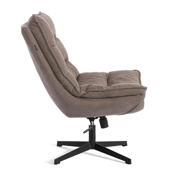 Кресло Рефлекс/Reflex с пуфом, велюр/букле (HYP), бежевый - Вид 3