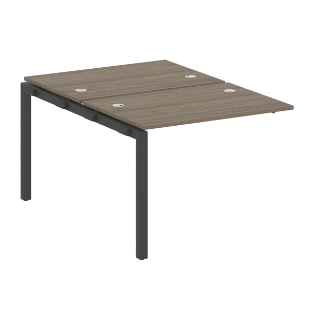 Metal System Quattro Р. ст. криволинейная на П-образном м/к 50БП.РАС-СА-2.1 Вяз/Антрацит металл 1600*1835*750 - Вид 1