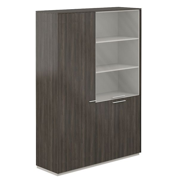 Шкаф для одежды 600 + Шкаф высокий 800 со стеклом прозр., Atlas обвязка BT, фасады GS - Вид 1