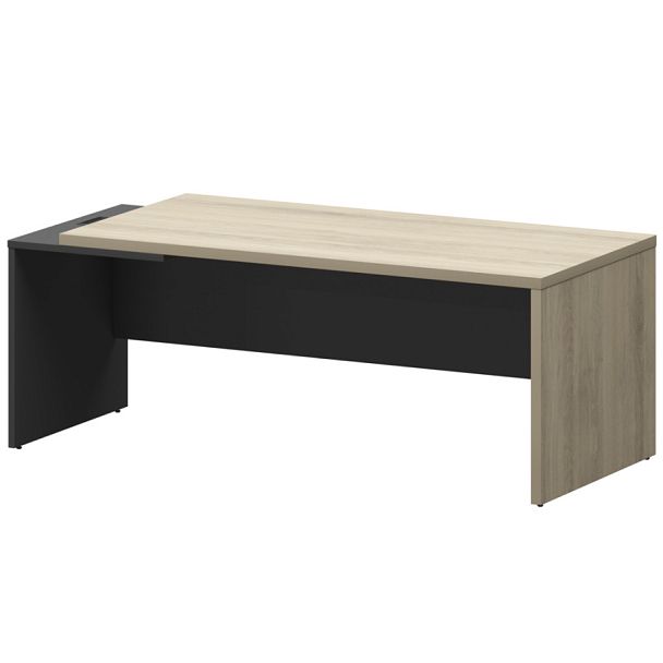 Стол руководителя левый KZ-20L Кронберг/Графит 2000x900x750 Кортез - Вид 1