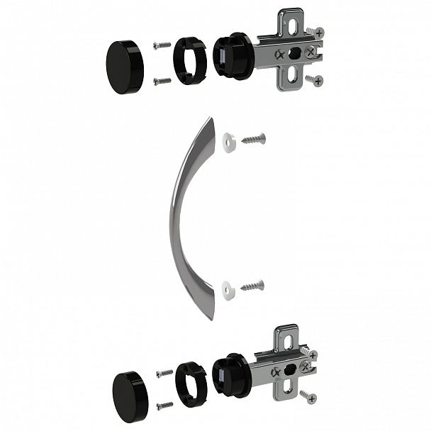 Фурнитура для двери стеклянной "Канц", "Фея", ФС01 - Вид 2