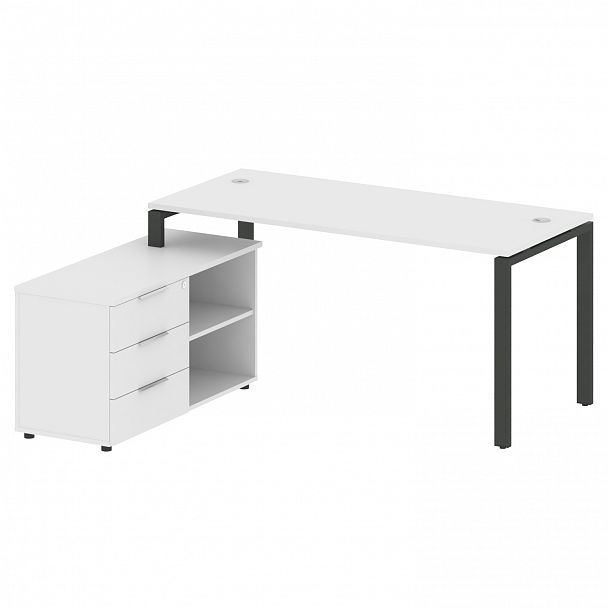 Рабочая станция "Metal System" БП.РС-СТС-2.4 белый/антрацит - Вид 2