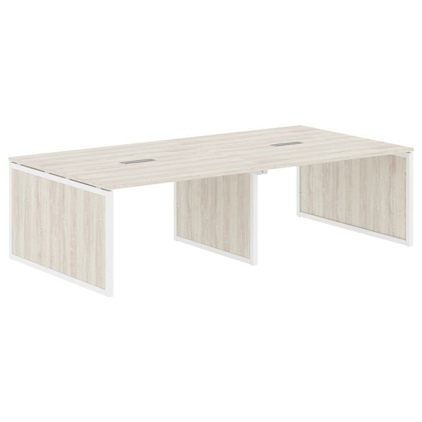 Конференц стол XQPSCT 2714 Сосна Эдмонт/Белый 2720х1406х750 XTEN-QP - Вид 1