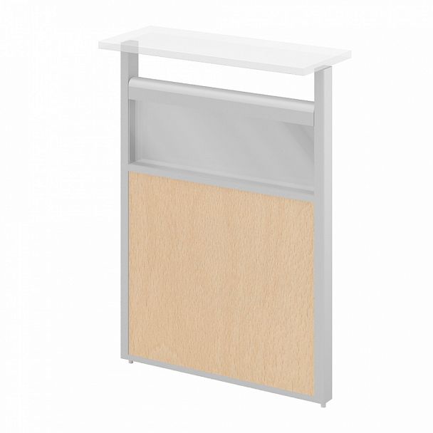 Модуль комбинированный "Логика-ресепшн" ПК-ЛГР-МДК112х140С/Д-В1-300 бук натуральный - Вид 1