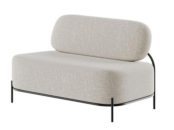 Jive Диван двухместный JVE-2 Сан 02/Металл Черный 1250*720*770 - Вид 1