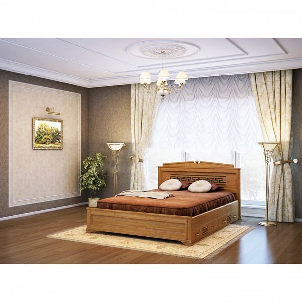 Кровать "Афина-2 200" береза - Вид 4