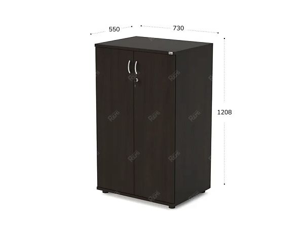 UNITY РШ3С-11Г ВЕНГЕ Закрытый шкаф Прямой 730х550х1208 - Вид 1
