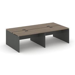 Стайл Проджект Рабочая станция 2-х сторон. SN-D.DRS-052 Вяз Благородный/Антрацит NEW/Черная Заглушка - Фото предпросмотра