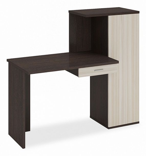 Стол письменный Домино Lite СКЛ-ПРЯМ100+ШК Венге/Карамель - Вид 1