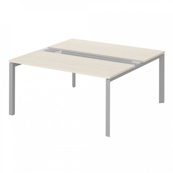 Рабочая станция на металлокаркасе "Тандем Премиум"  ПК-ТНП-СР160Х160Н2/МК/БЭ/БКК-В1-940 дуб альпийский - Вид 1