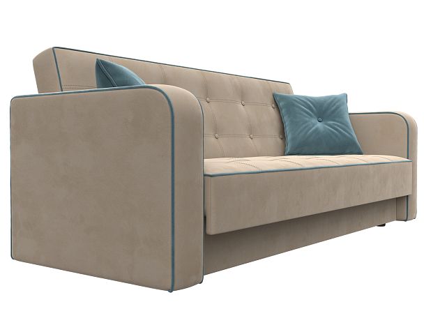 Диван-книжка Тур Велюр бежевый - Вид 3