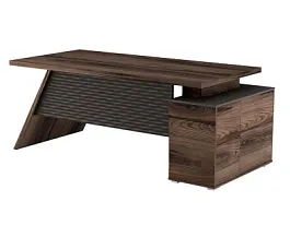 IRVIN IRV30310104 Стол письменный левый Irvin кабинет руководителя  дезира тёмная - Фото предпросмотра