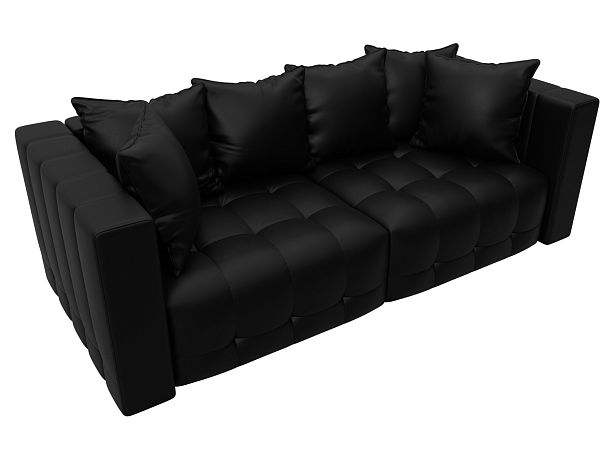 Диван прямой Лига-052 НПБ Экокожа черный - Вид 6