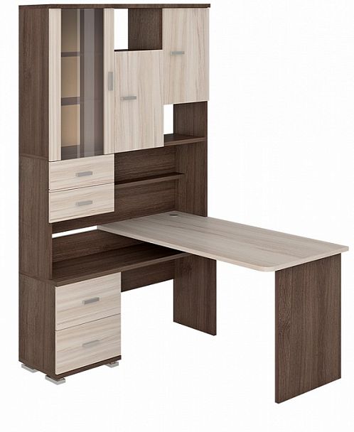 Стол компьютерный Домино СР-620/140 Карамель/Шамони левый - Вид 2