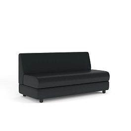 Секция 3-х местная б/п Матрикс экокожа черная CN1114 - Фото предпросмотра