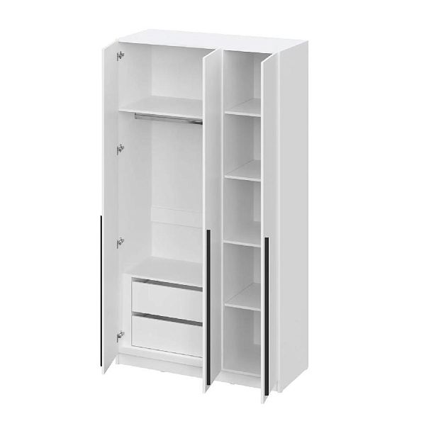 шкаф распашной Берген ШК-1200 белое дерево/белое дерево - Вид 2