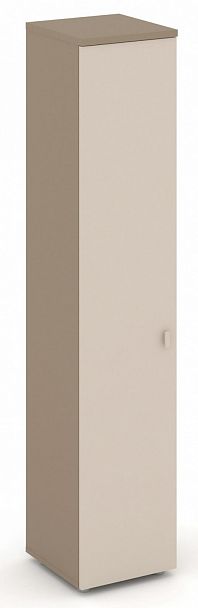 Шкаф высокий узкий (1 высокий фасад ЛДСП) "ESTETICA" ES.SU-1.9  Капучино - Вид 1