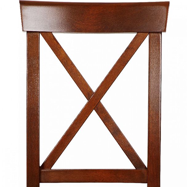 Комплект деревянных стульев с мягким сиденьем Бергольф Темный орех/Коричневый велюр, 4 шт. - Вид 7