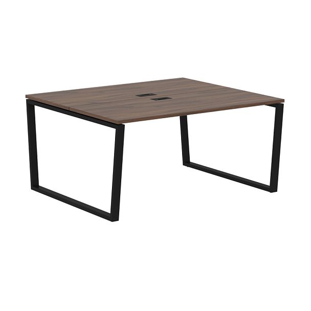 Стол 2-х местный EVWST 1513 Дуб Денвер тёмный/Черный 1560х1346х750 EDIS - Вид 1