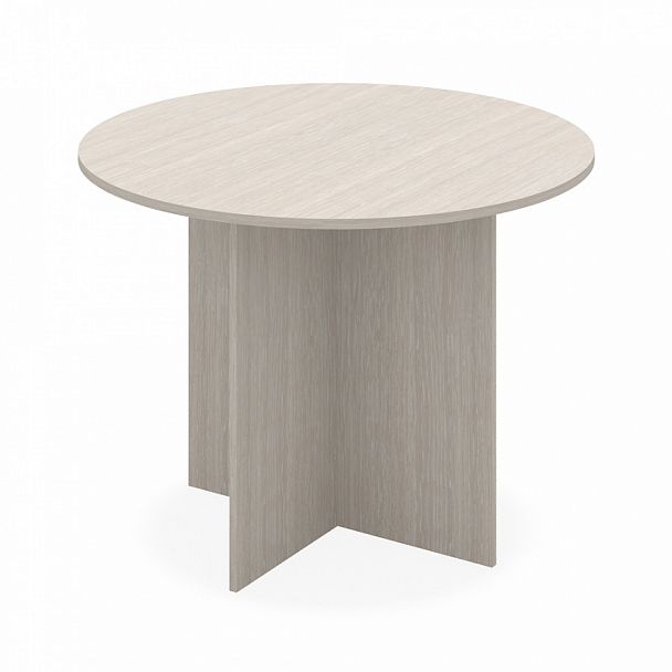 Стол переговорный, столешница 18 мм "Логистика" ПК-ЛОГ-СТГ100Х100/18-В1-30 дуб альпийский - Вид 1