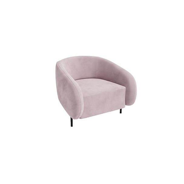 Белт Диван одноместный BLT-1 Velvet Lux 97/Металл Черный 910*850*730 - Вид 1