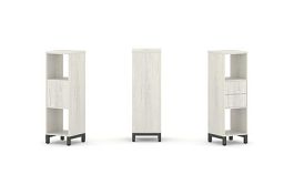 Стайл Проджект Набор стеллажа 1 сторон., 3 яр. SN.NS-311 Дуб Наварра/Металл Антрацит 387*400*1248 - Фото предпросмотра