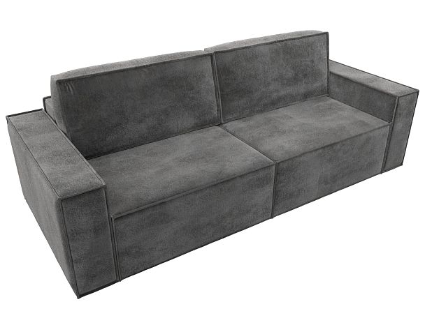 Диван прямой Куба Велюр серый - Вид 5