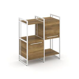 Rift Шкаф комбинированый RF.NS-005 Сандал Янтарный/Металл Белый 820*396*924 - Фото предпросмотра